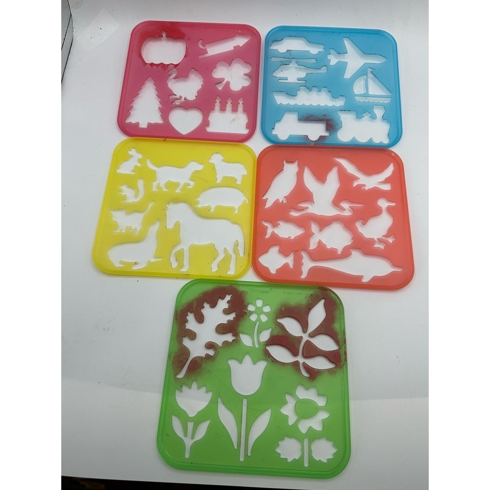 Tupperware Tuppertoys Vintage Stencil Set Of‎ 5